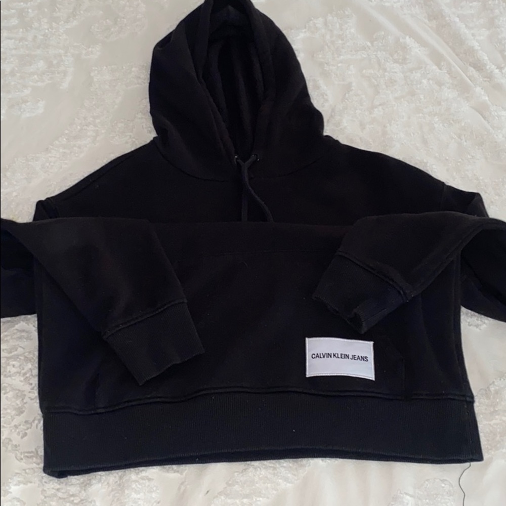 Calvin Klein Oversized Black Flag Hoodie